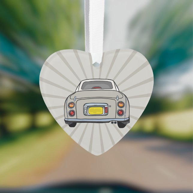 Ornamento Figuras Cute Topaz Mist Figaro Car Ornament (Fun figgy ornament to hang in your car or on your christmas tree. You can add your name or car reg)