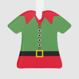 Ornamento Figurina de Fato Elf de Natal Personalizada