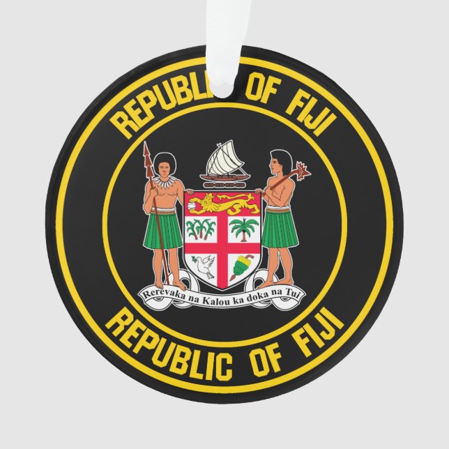 Ornamento Fiji Round Emblem (Frente)