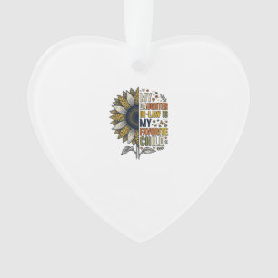 Ornamento Filha Política Criança Favorita Girassol Vintage S