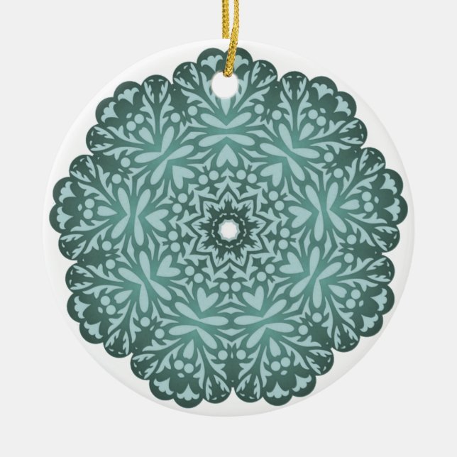 Ornamento filigrana do laço do Victorian (Frente)