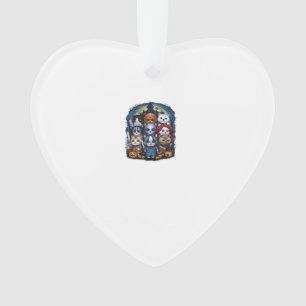 Ornamento Filmes Fofo de Halloween para Gatos Amantes de Gat
