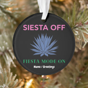 Ornamento Fim da Sesta Modo Festa Ativado Arte Agave