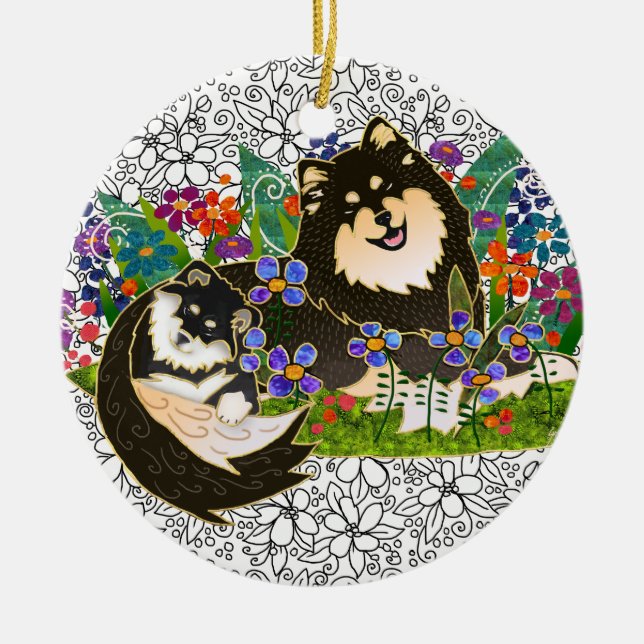 ornamento FINLANDÊS BINDI LAPPHUND (Frente)
