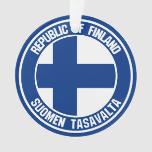 Ornamento Finlândia Round Emblem
