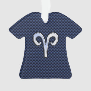 Ornamento Fios de Prata - Símbolo Zodíaco - Impressão de Fib