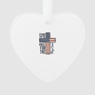 Ornamento Fique de Pé pela Bandeira Ajoelhe-se pela Camisa d