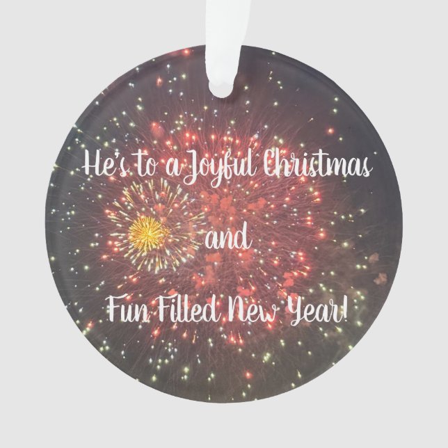 Ornamento Fireworks Photo Ornament  (Frente)