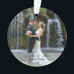 Ornamento First Christmas Married as Mr. & Mrs.<br><div class="desc">First Christmas Married as Mr. & Mrs,  perfect keepsake gift.</div>