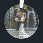 Ornamento First Christmas Married as Mr. & Mrs.<br><div class="desc">First Christmas Married as Mr. & Mrs,  perfect keepsake gift.</div>