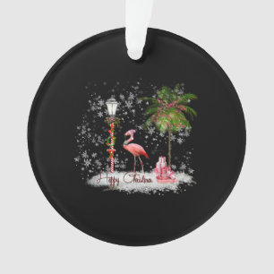 Ornamento Flamingo de Natal