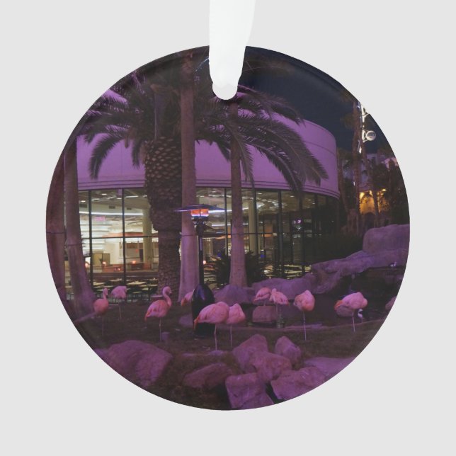 Ornamento Flamingos, Las Vegas #2 Ornament (Frente)