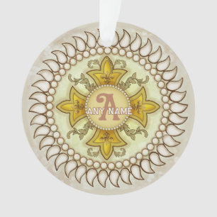 Ornamento Fleur Medal Monograma