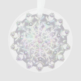 Ornamento floco de neve branco
