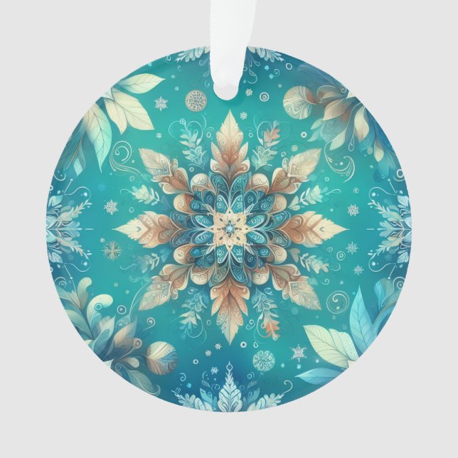 Ornamento Flocos de Neve de Inverno (Frente)
