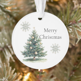Ornamento Flocos de neve de Natal de Creme Dourado Russo Ver