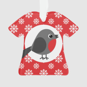 Ornamento Flocos de Neve do Papai Noel Vermelho