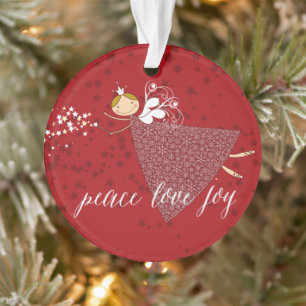 Ornamento Flocos de neve mágicos Foto de Natal da Princesa F