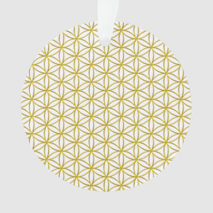 Ornamento Flor da Vida / Blume des Lebens - padrão dourado