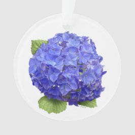 Ornamento Flor de Hydrangea Azul