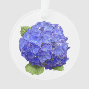 Ornamento Flor de Hydrangea Azul
