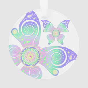 Ornamento Flor de Vida / Blume des Lebens - borboleta