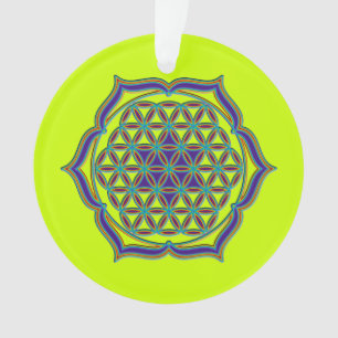 Ornamento Flor De Vida / Blume des Lebens - Lotus Contour