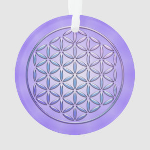 Ornamento Flor de Vida / Blume des Lebens - violeta de selo