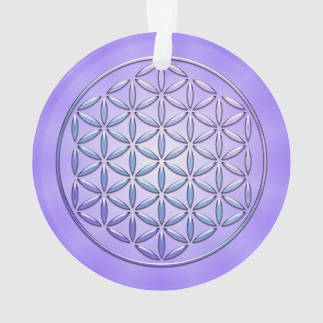 Ornamento Flor de Vida / Blume des Lebens - violeta de selo (Verso)