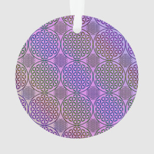 Ornamento Flor de Vida - padrão de granulação do selo 3