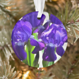 Ornamento Flor Iris Roxo