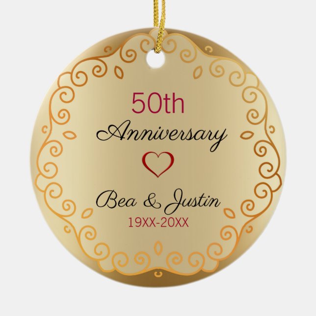 Ornamento Floral Dourado (Frente)