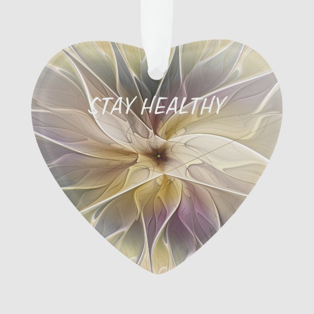 Ornamento Floral Fantasy Dourada Eggplant Abstrato Art Text (Frente)