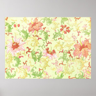 Ornamento Floral por Owen Jones Poster