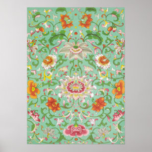 Ornamento Floral por Owen Jones - Poster vintage