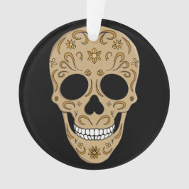 Ornamento Floral Sugar Skull Dia de los Muertos