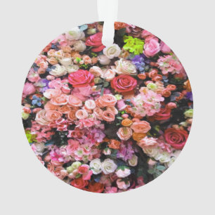 Ornamento Flores Coloridas no Buquê Bloom Floral