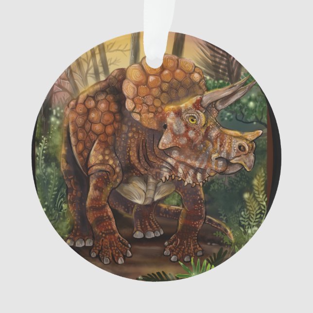 Ornamento Floresta Triceratops (Frente)