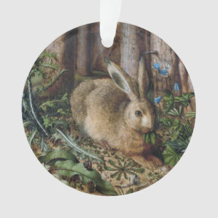 Ornamento Floresta Vintage Hare Natureza Escura Cottagecore