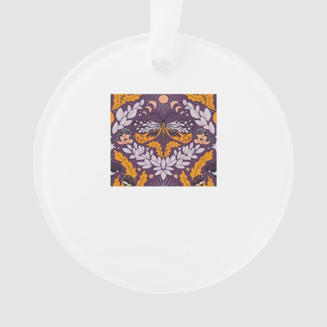 Ornamento Florestas De Borboleta Whimsigoth - Roxo, Lavanda  (Frente)
