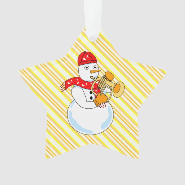 Ornamento Flugelhorn Snowman (Frente)
