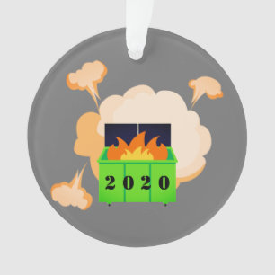 Ornamento Fogo de lixeira personalizável 2020