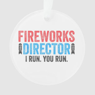 Ornamento Fogo Diretor T-Shirt 4 de julho
