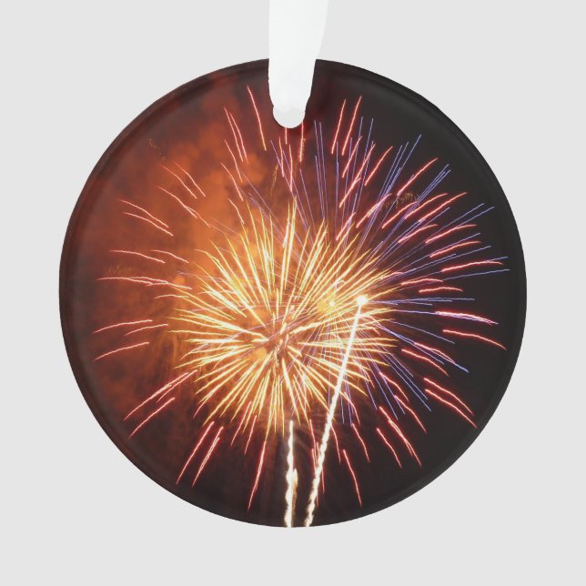 Ornamento Fogos de artifício vermelho, branco e azul I Patri (Frente)