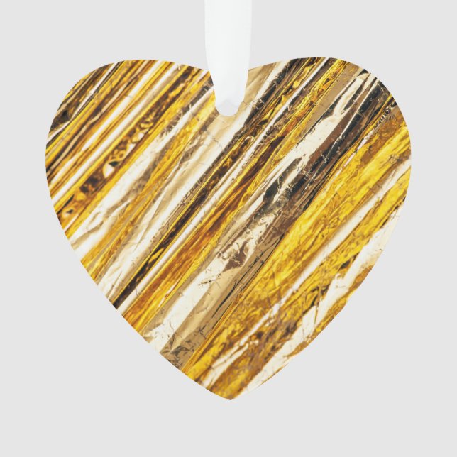 Ornamento Folha Challn Shimmering Gold Foil (Frente)