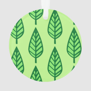 Ornamento Folha de faia - tons verdes