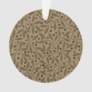 Ornamento Folha e Berry Patterno deixa Trabalho de arte Nouv