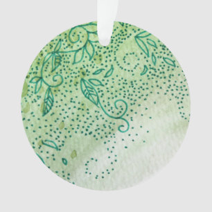 Ornamento Folhas verdes