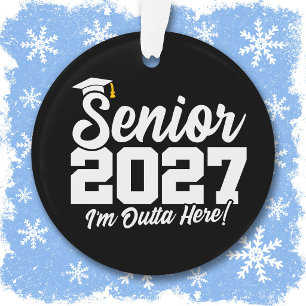 Ornamento Formatura Divertida da Turma de 2027