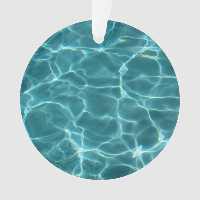 Ornamento Foto da Piscina Verde Aqua (Frente)